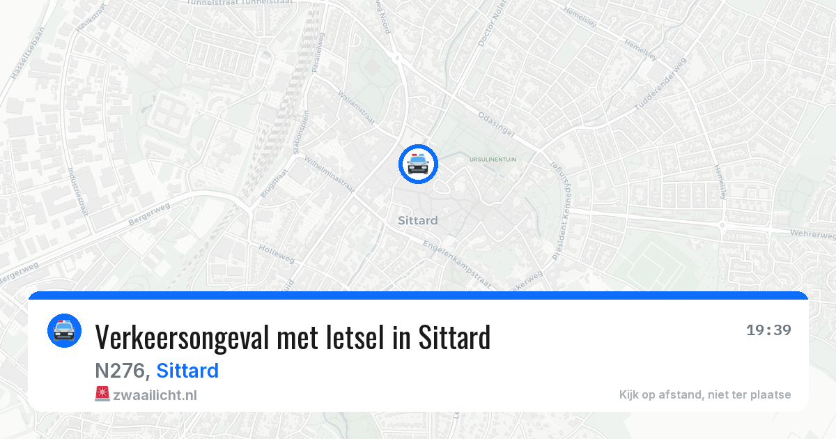 Verkeersongeval met letsel in Sittard — 9 jun 2026