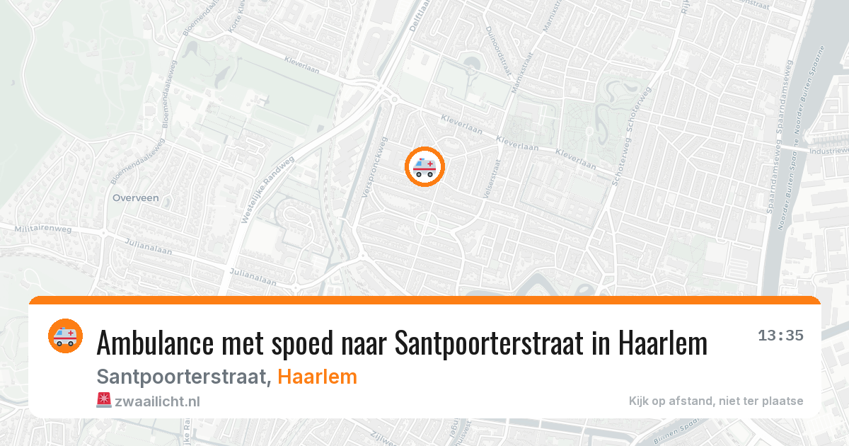 Ambulance met spoed naar Santpoorterstraat in Haarlem — 1 jul 2026