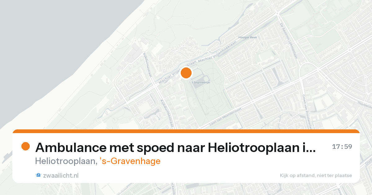 Ambulance met spoed naar Heliotrooplaan in 's-Gravenhage — 22 aug 2026