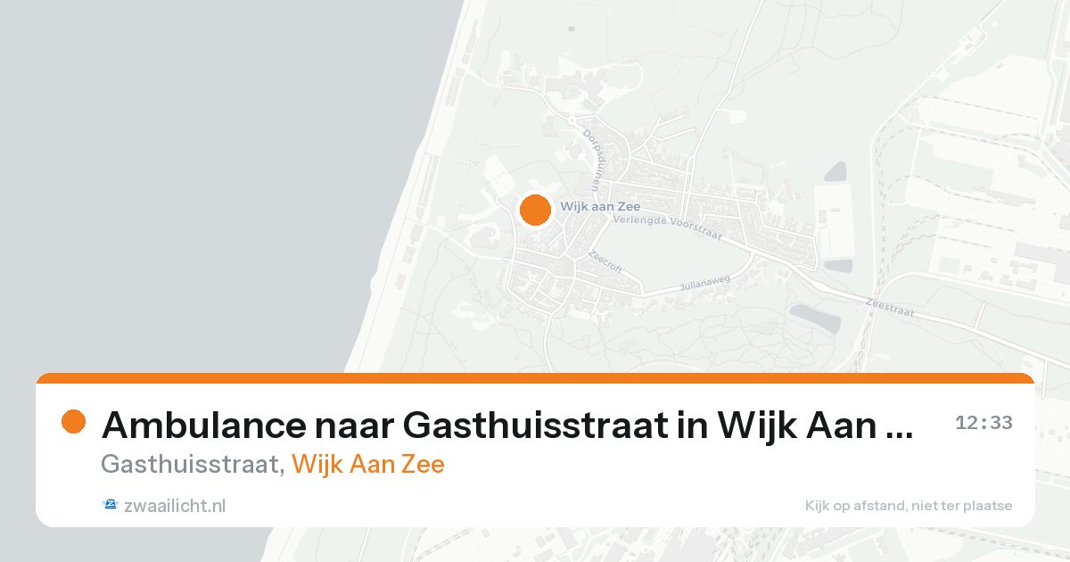 Ambulance naar Gasthuisstraat in Wijk Aan Zee — 7 feb 2026