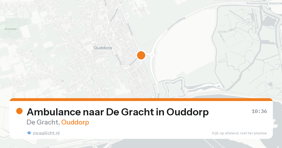 Ambulance naar De Gracht in Ouddorp — 28 mei 2026