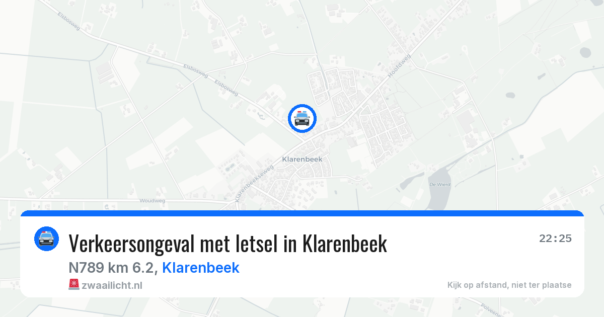 Verkeersongeval met letsel in Klarenbeek — 16 apr 2026