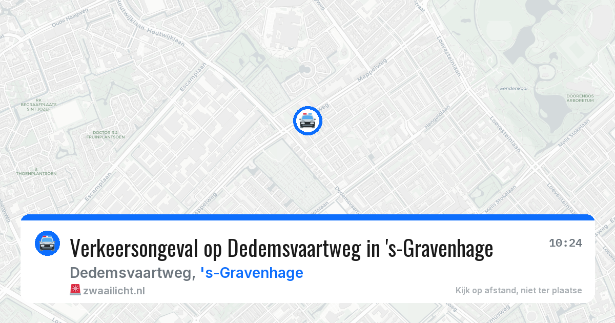 Verkeersongeval op Dedemsvaartweg in 's-Gravenhage — 21 mei 2026