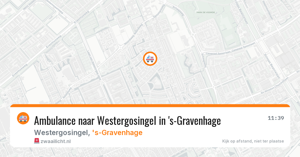 Ambulance naar Westergosingel in 's-Gravenhage — 10 jun 2026