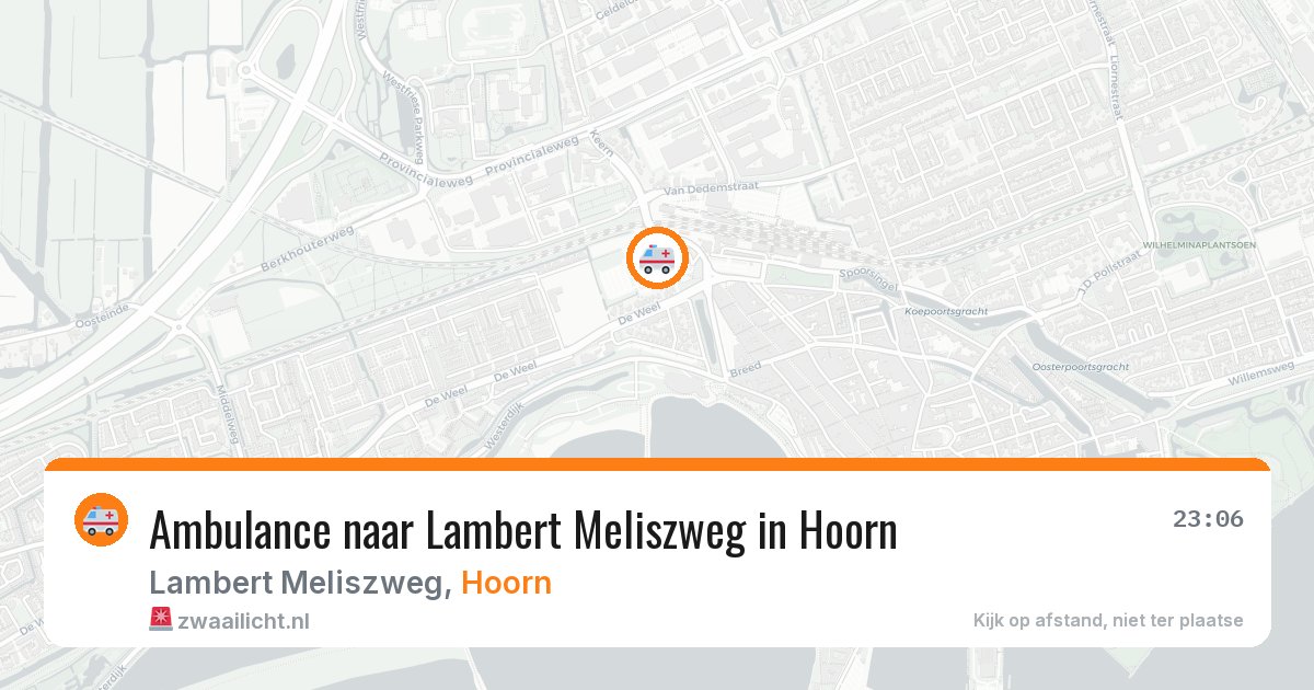 Ambulance naar Lambert Meliszweg in Hoorn — 5 apr 2026