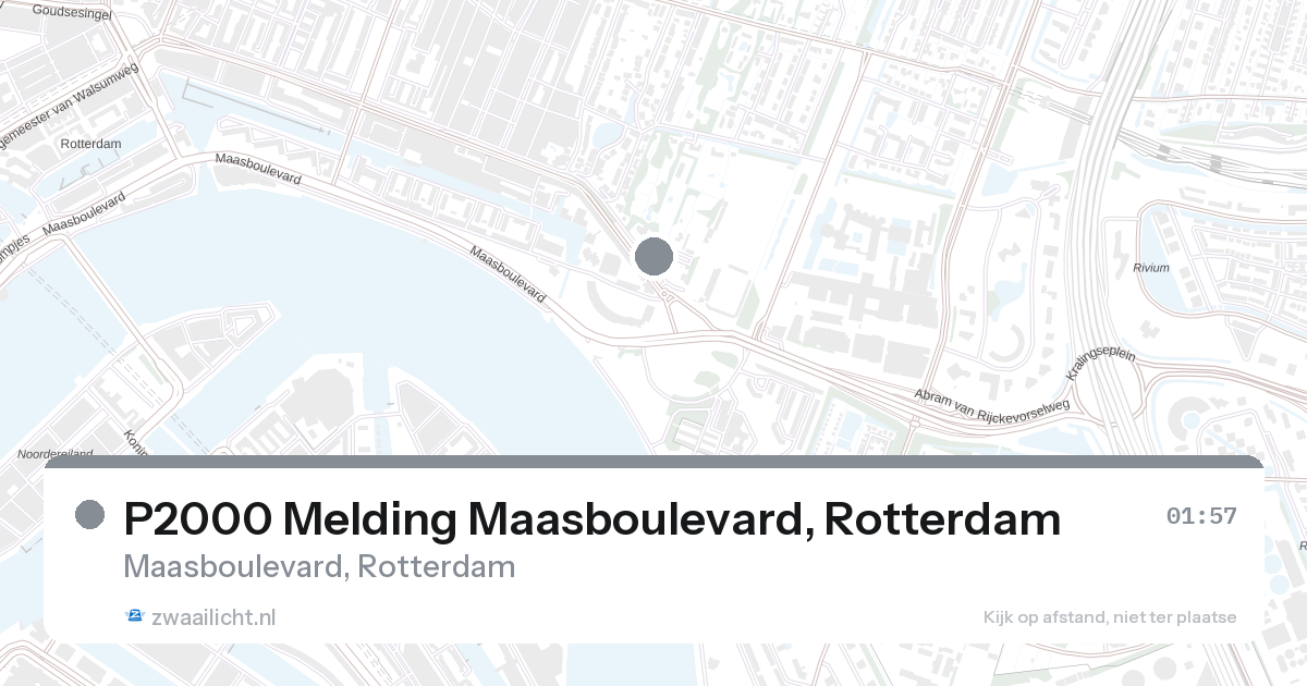 P2000 Melding Maasboulevard, Rotterdam — 1 feb 2026