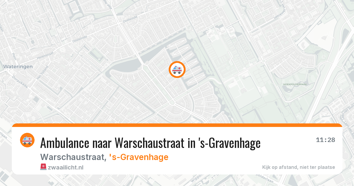 Ambulance naar Warschaustraat in 's-Gravenhage — 8 jul 2026