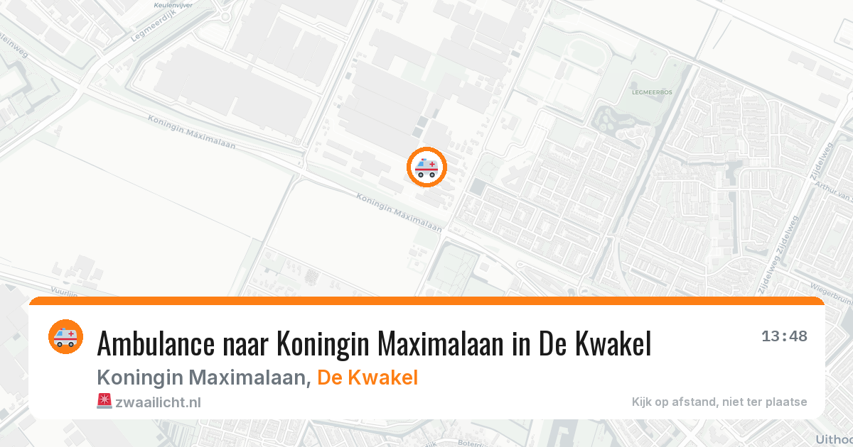 Ambulance naar Koningin Maximalaan in De Kwakel — 8 apr 2026
