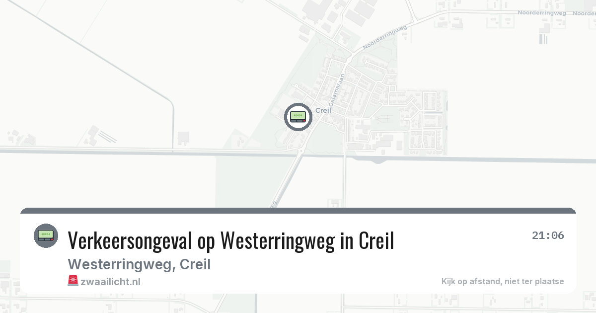 Verkeersongeval op Westerringweg in Creil — 13 feb 2026