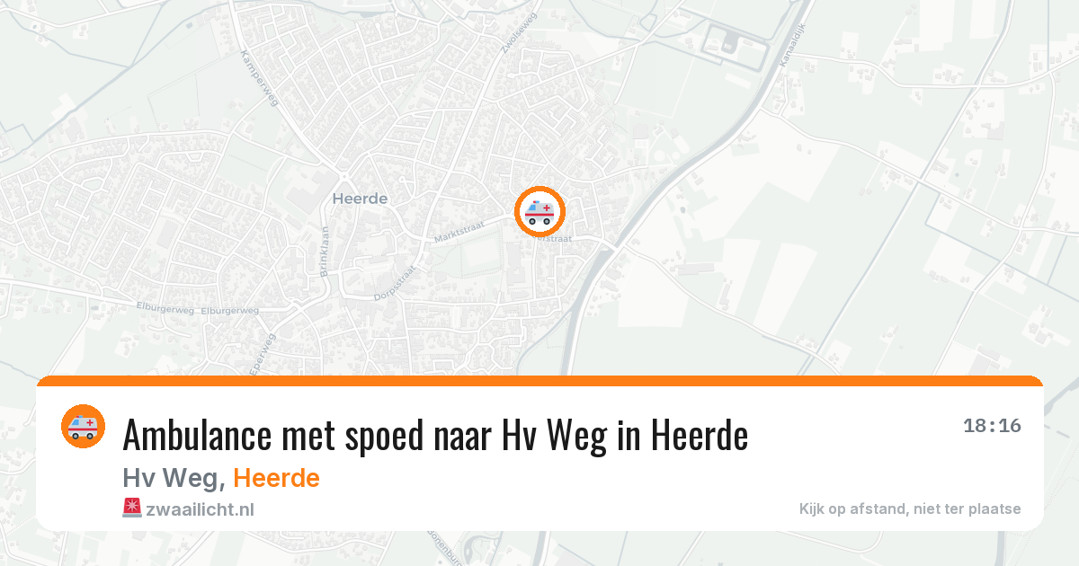 Ambulance met spoed naar Hv Weg in Heerde — 2 aug 2026
