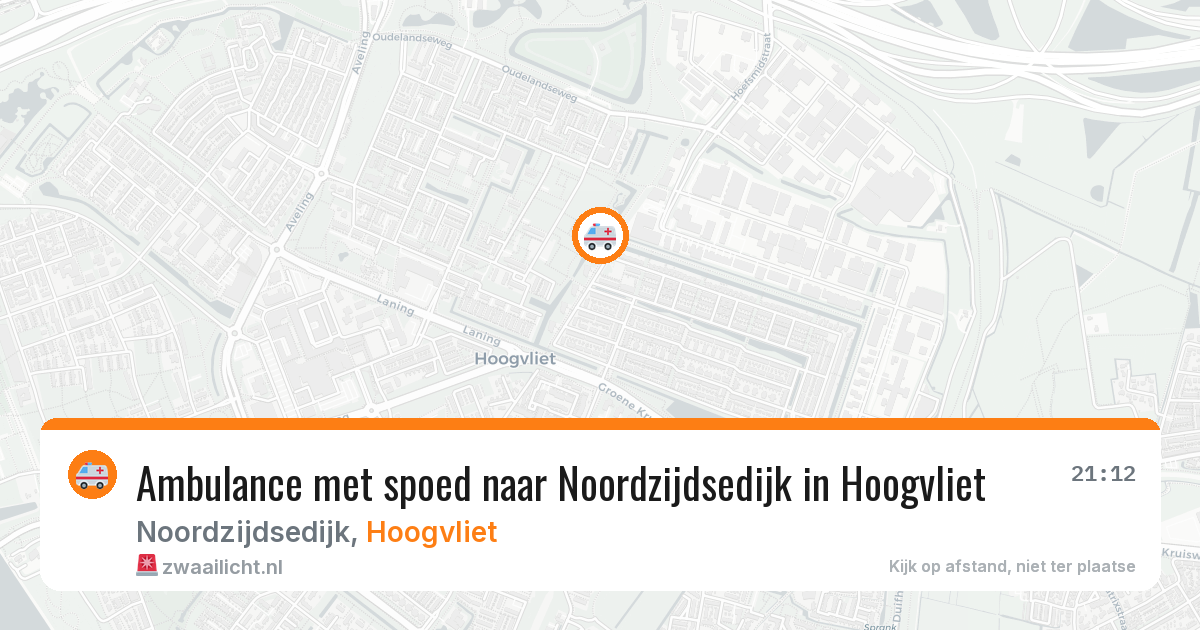 Ambulance met spoed naar Noordzijdsedijk in Hoogvliet — 5 jun 2026