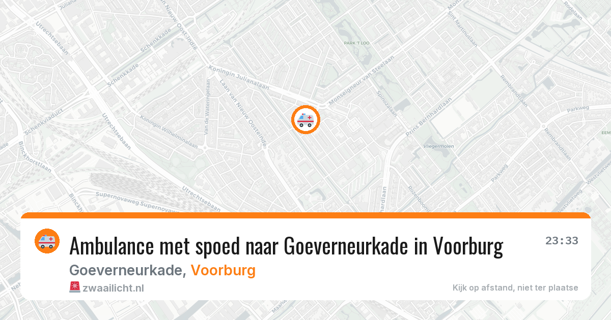 Ambulance met spoed naar Goeverneurkade in Voorburg — 12 apr 2026