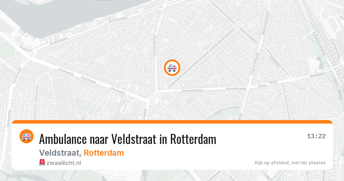 Ambulance naar Veldstraat in Rotterdam — 28 jun 2026