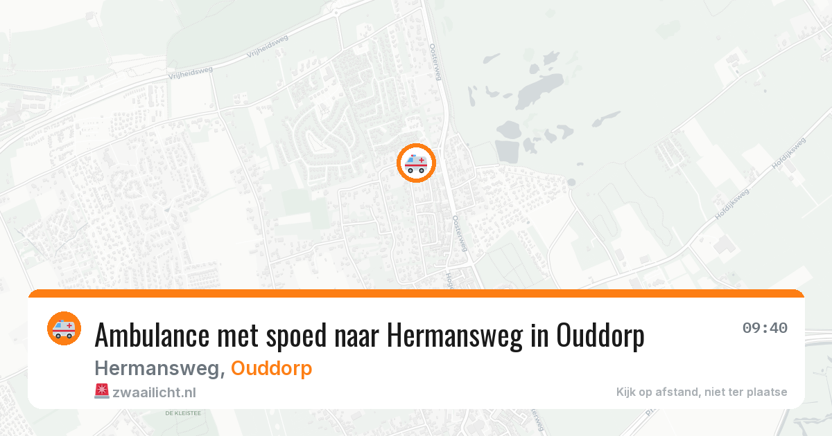 Ambulance met spoed naar Hermansweg in Ouddorp — 12 jul 2026