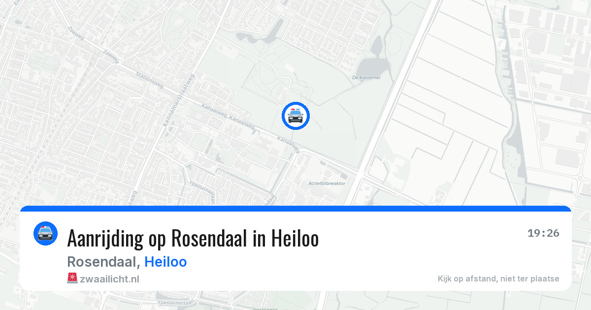 Aanrijding op Rosendaal in Heiloo — 28 mei 2026