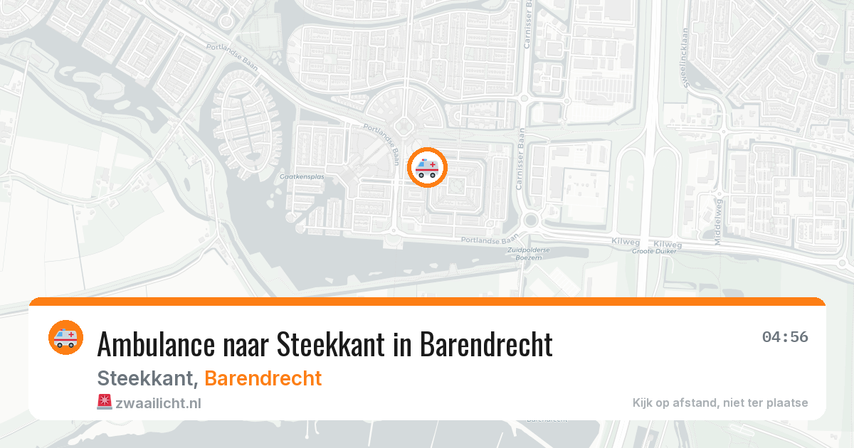 Ambulance naar Steekkant in Barendrecht — 29 mrt 2026