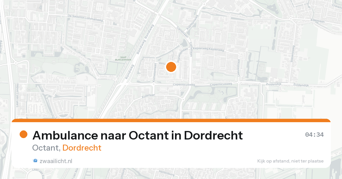 Ambulance naar Octant in Dordrecht — 23 aug 2026