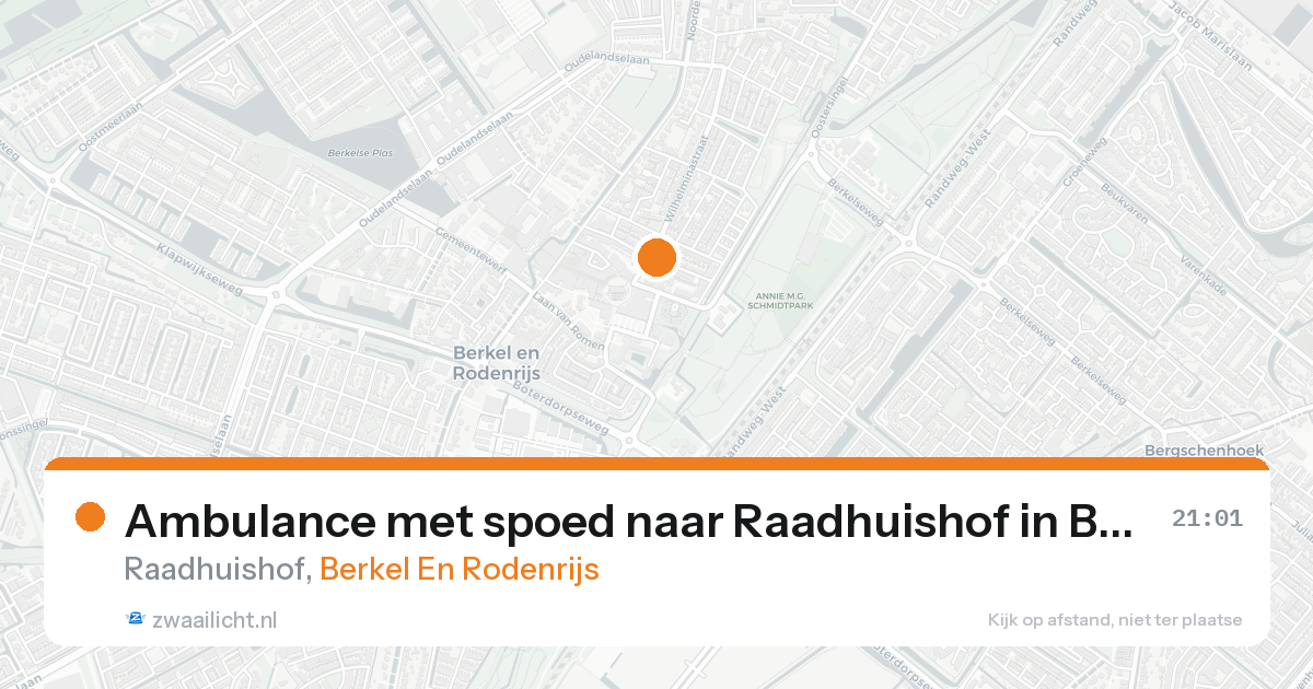 Ambulance met spoed naar Raadhuishof in Berkel En Rodenrijs — 7 feb 2026