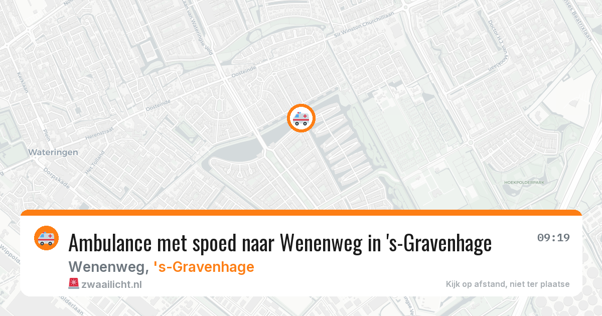 Ambulance met spoed naar Wenenweg in 's-Gravenhage — 3 jun 2026