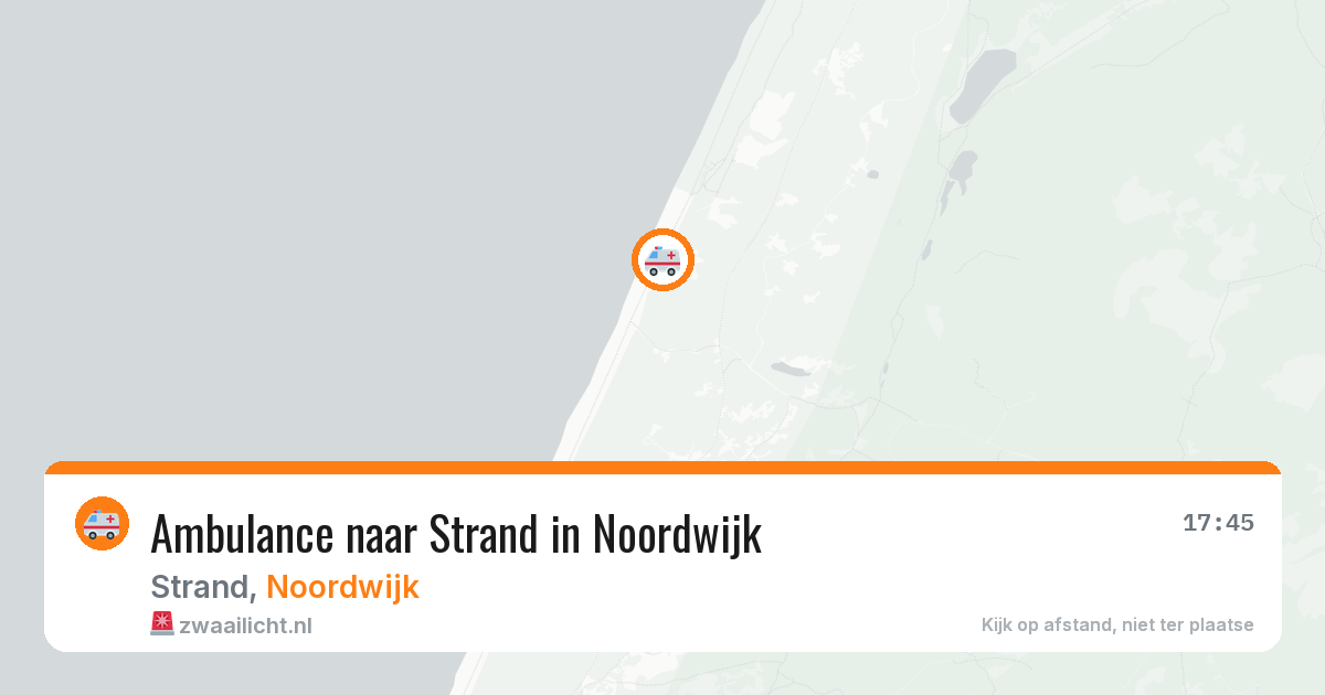 Ambulance naar Strand in Noordwijk — 8 aug 2026