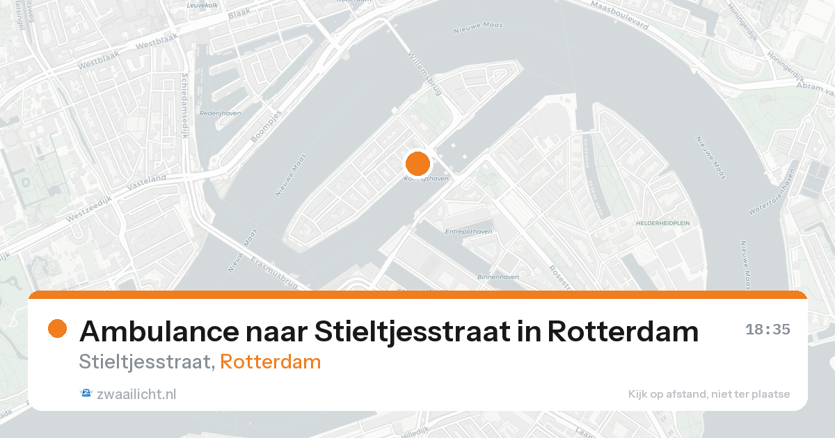 Ambulance naar Stieltjesstraat in Rotterdam — 14 jul 2026