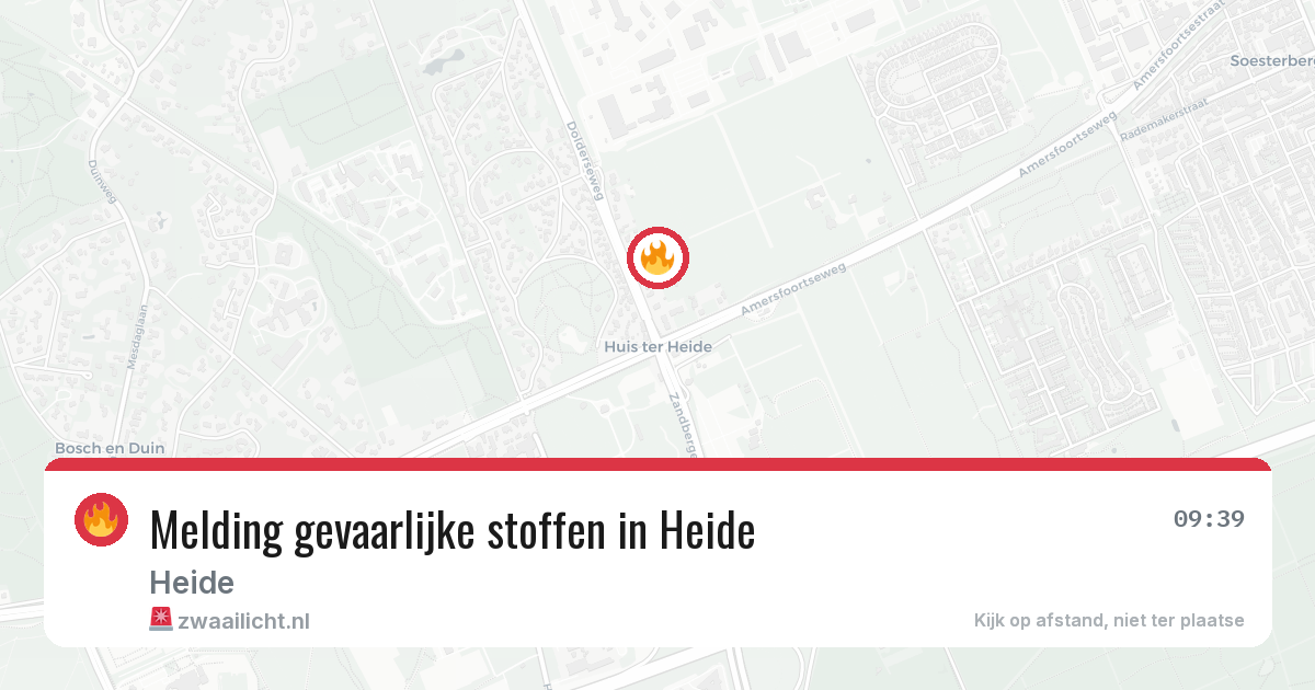 Melding gevaarlijke stoffen in Heide — 1 mei 2026