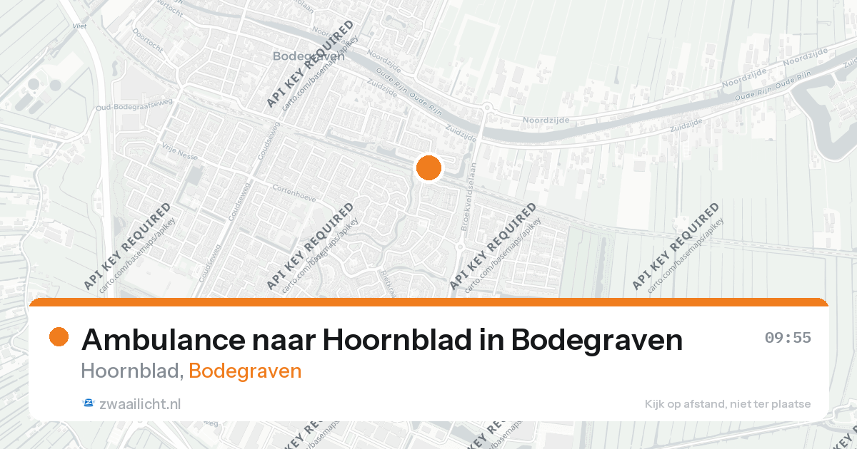 Ambulance naar Hoornblad in Bodegraven — 1 jul 2026