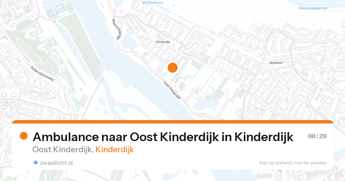 Ambulance naar Oost Kinderdijk in Kinderdijk — 27 aug 2026