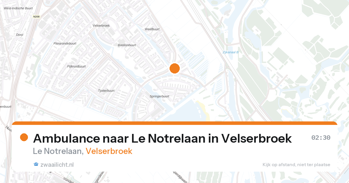 Ambulance naar Le Notrelaan in Velserbroek — 27 aug 2026
