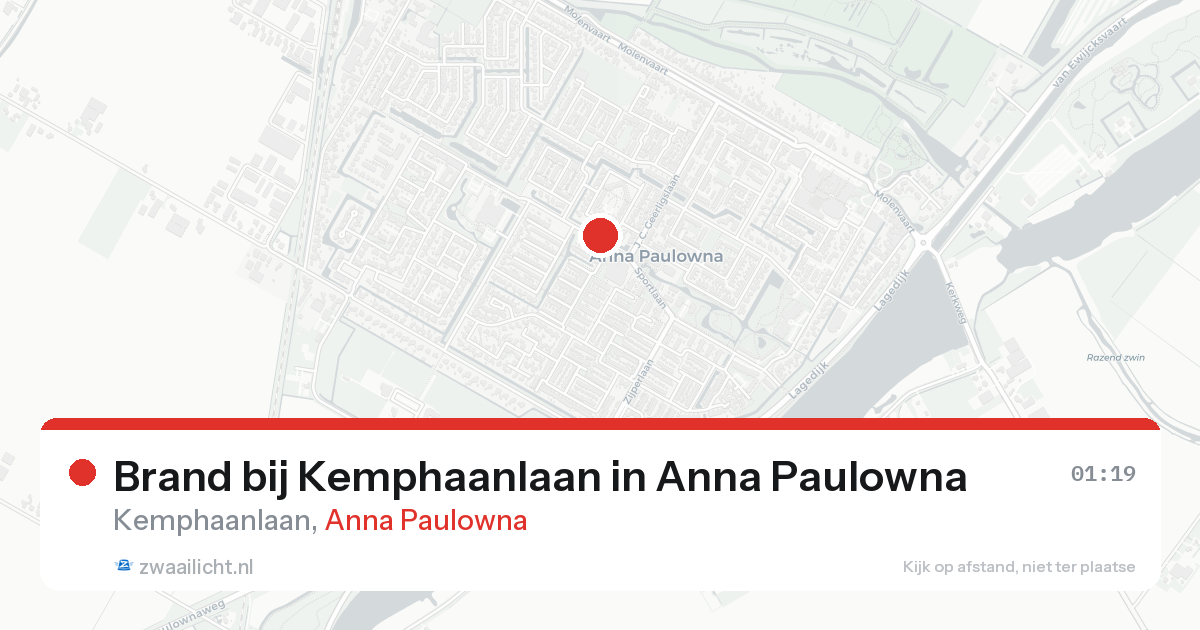 Brand bij Kemphaanlaan in Anna Paulowna — 6 jun 2026