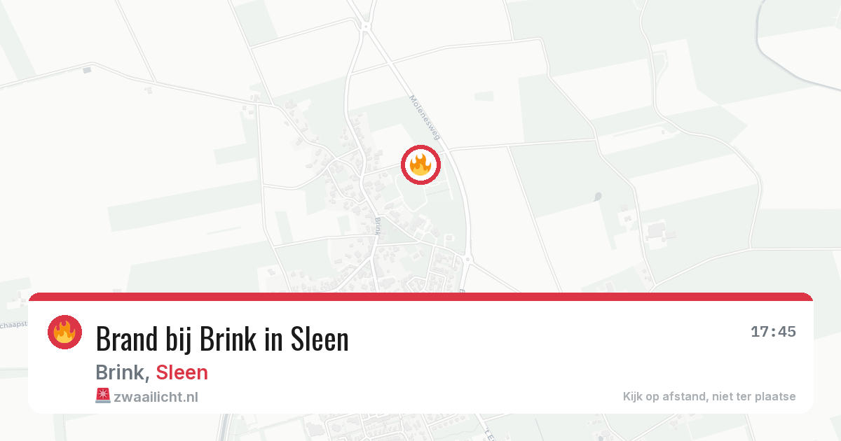 Brand bij Brink in Sleen — 19 jun 2026