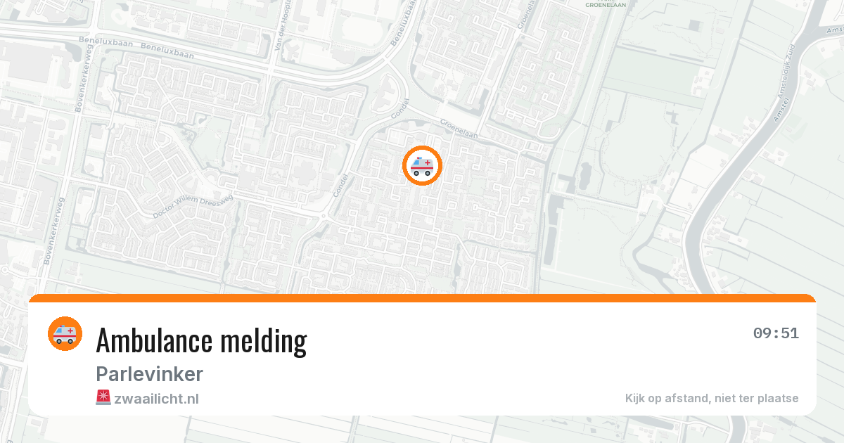 Ambulance melding — 7 jul 2026