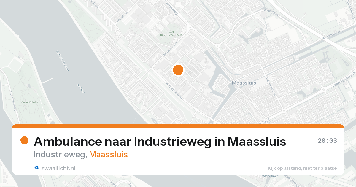 Ambulance naar Industrieweg in Maassluis — 18 aug 2026