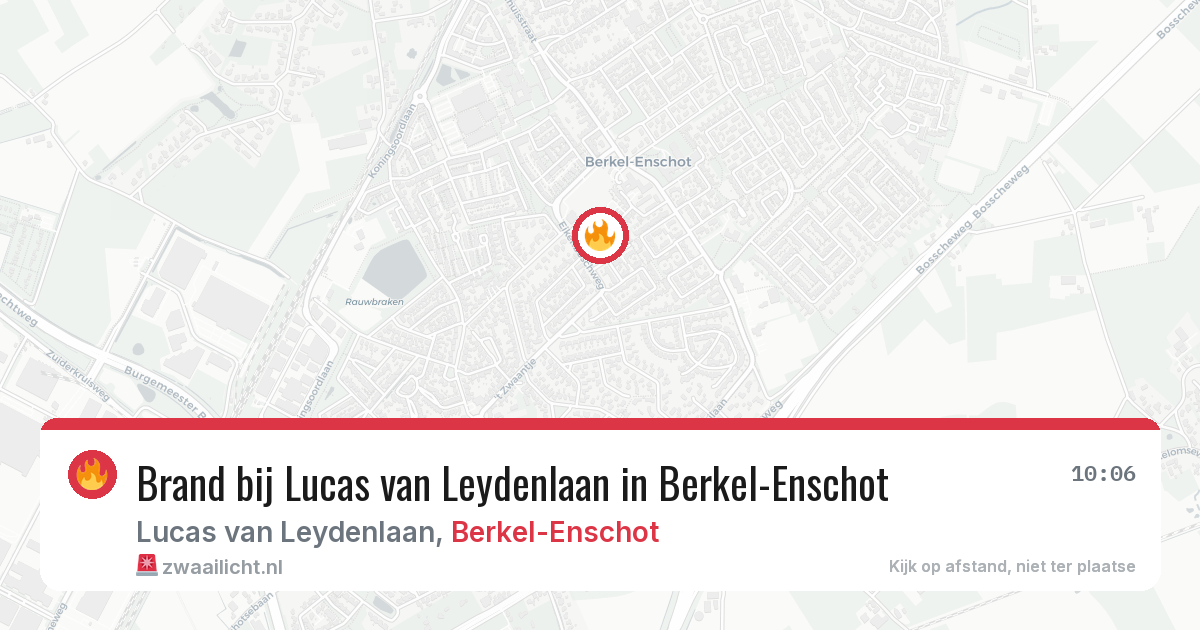 Brand bij Lucas van Leydenlaan in Berkel-Enschot — 2 apr 2026