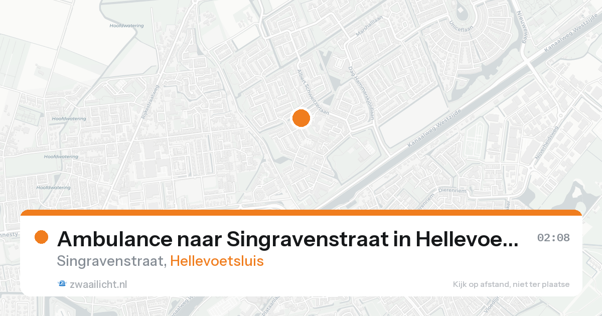 Ambulance naar Singravenstraat in Hellevoetsluis — 29 mei 2026