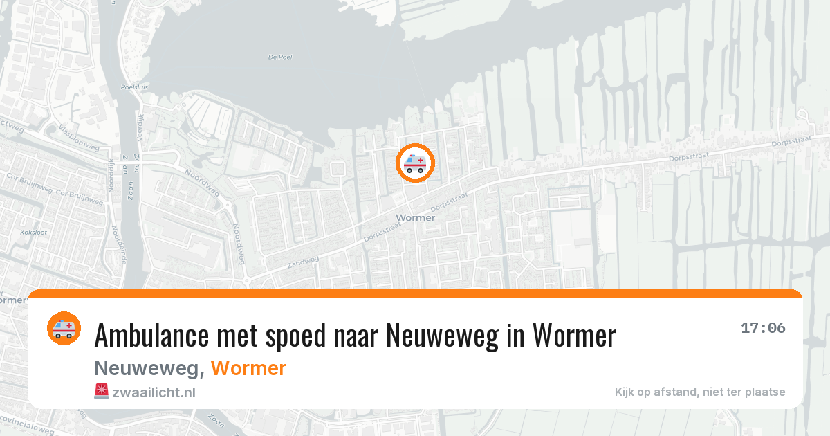Ambulance met spoed naar Neuweweg in Wormer — 19 jun 2026