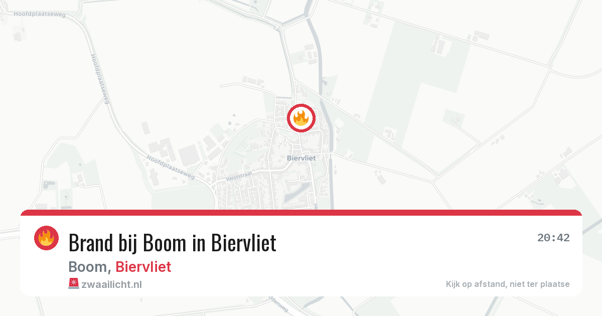 Brand bij Boom in Biervliet — 19 jun 2026