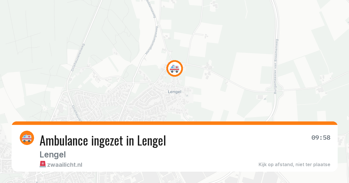 Ambulance ingezet in Lengel — 15 jul 2026