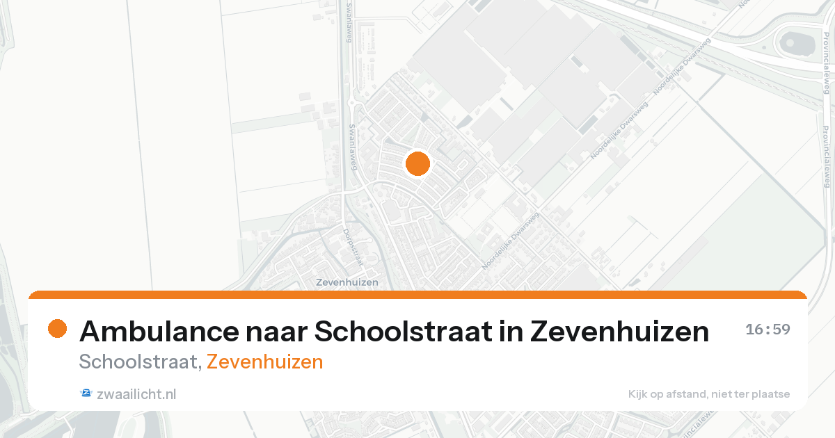 Ambulance naar Schoolstraat in Zevenhuizen — 15 aug 2026