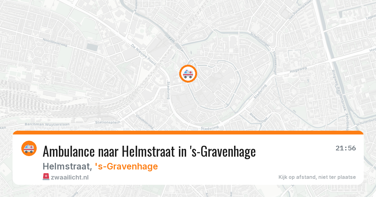 Ambulance naar Helmstraat in 's-Gravenhage — 29 mrt 2026