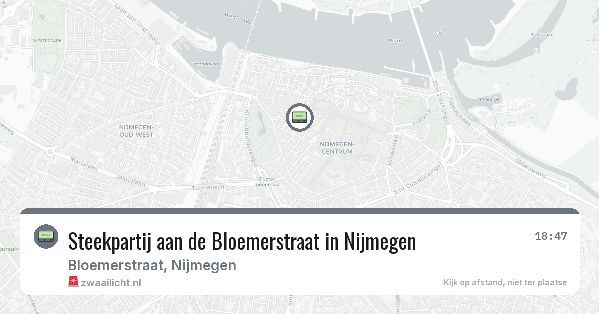Steekpartij aan de Bloemerstraat in Nijmegen — 21 jul 2026