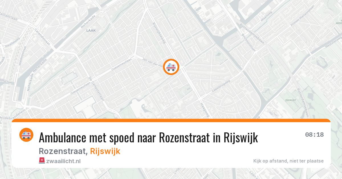 Ambulance met spoed naar Rozenstraat in Rijswijk — 1 apr 2026