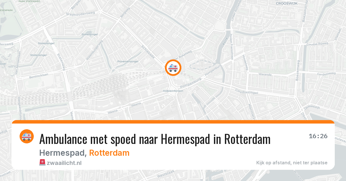 Ambulance met spoed naar Hermespad in Rotterdam — 27 jun 2026