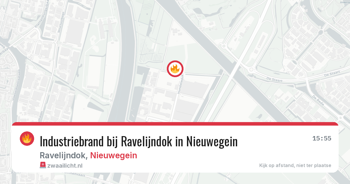 Industriebrand bij Ravelijndok in Nieuwegein — 8 aug 2026