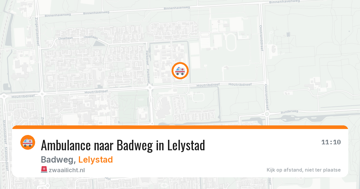 Ambulance naar Badweg in Lelystad — 19 feb 2026
