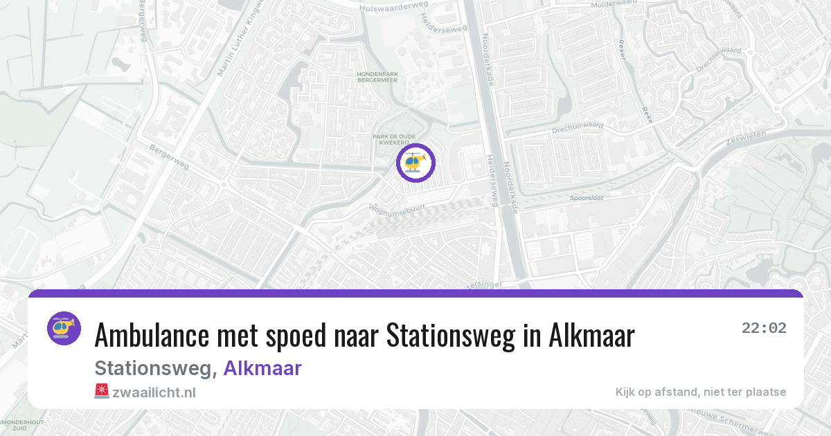 Ambulance met spoed naar Stationsweg in Alkmaar — 30 apr 2026