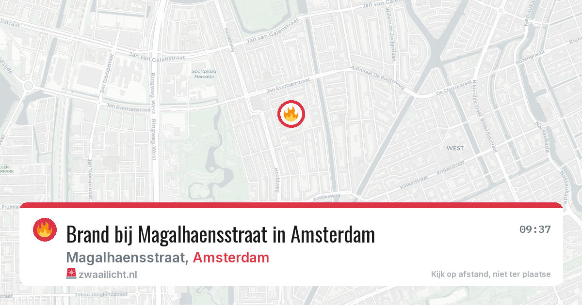Brand bij Magalhaensstraat in Amsterdam — 4 mrt 2026