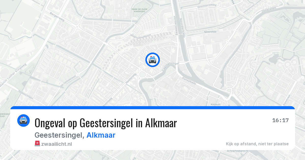 Ongeval op Geestersingel in Alkmaar — 29 jun 2026