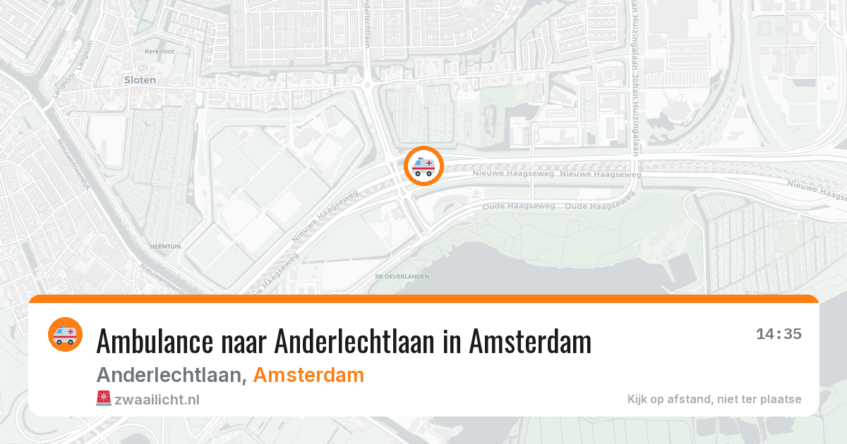 Ambulance naar Anderlechtlaan in Amsterdam — 12 jun 2026