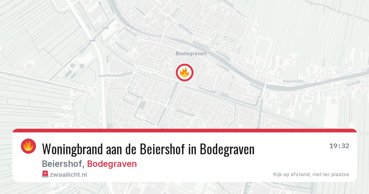 Woningbrand aan de Beiershof in Bodegraven — 26 jan 2026